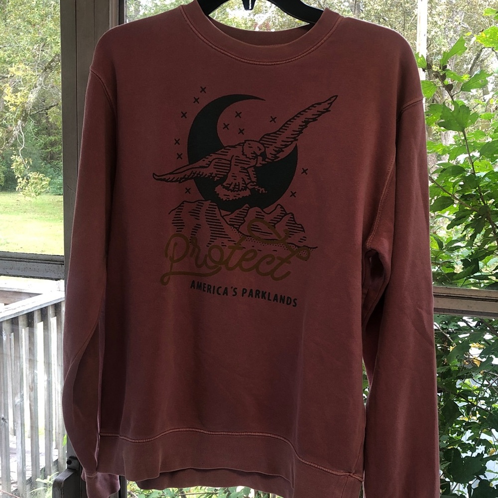 FP Movement by Free People Maroon Graphic Sweatshirt